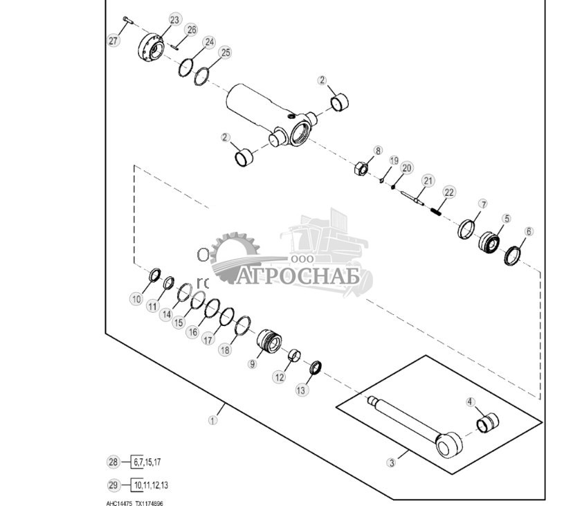 Цилиндр механизма поворота ( - 304844) - ST818521 599.jpg